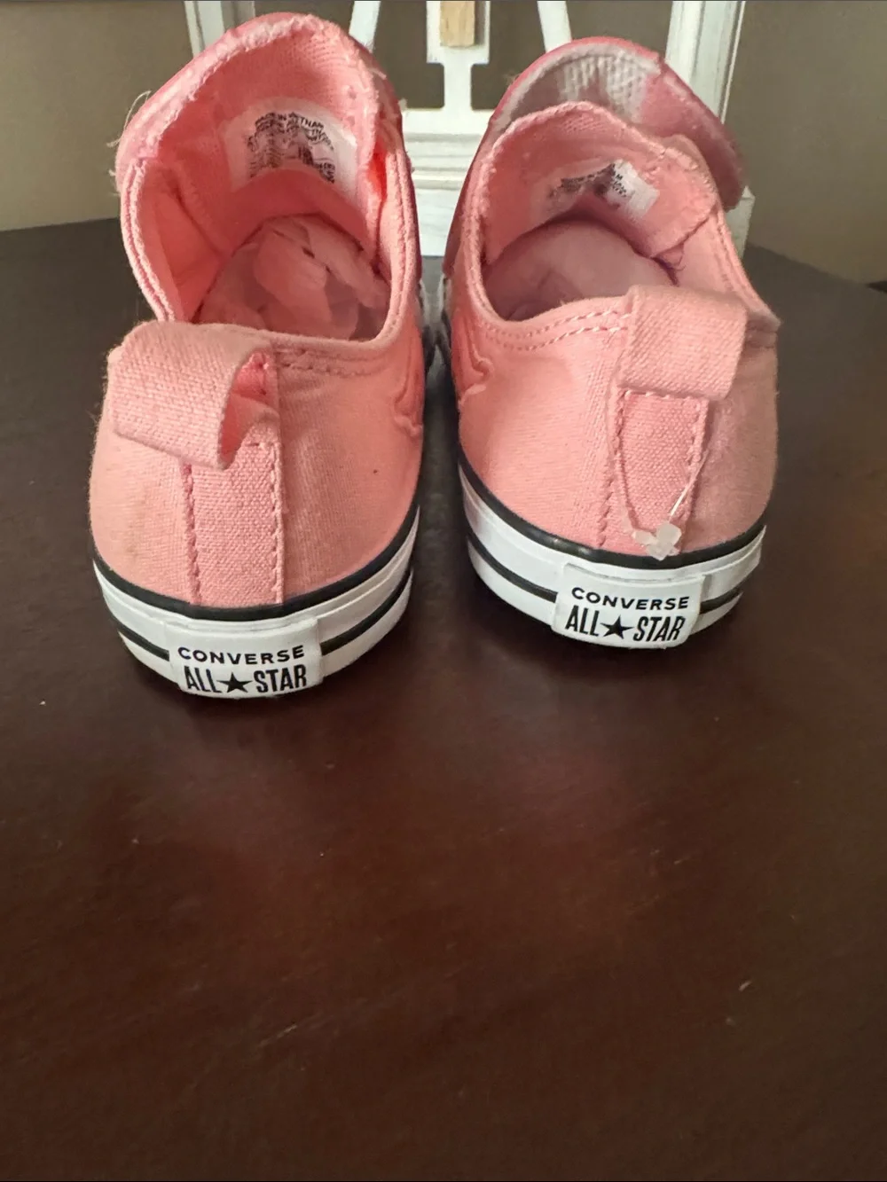 Converse Kids Pink Flamingo Slip-On Sneakers with White Soles size kids 10